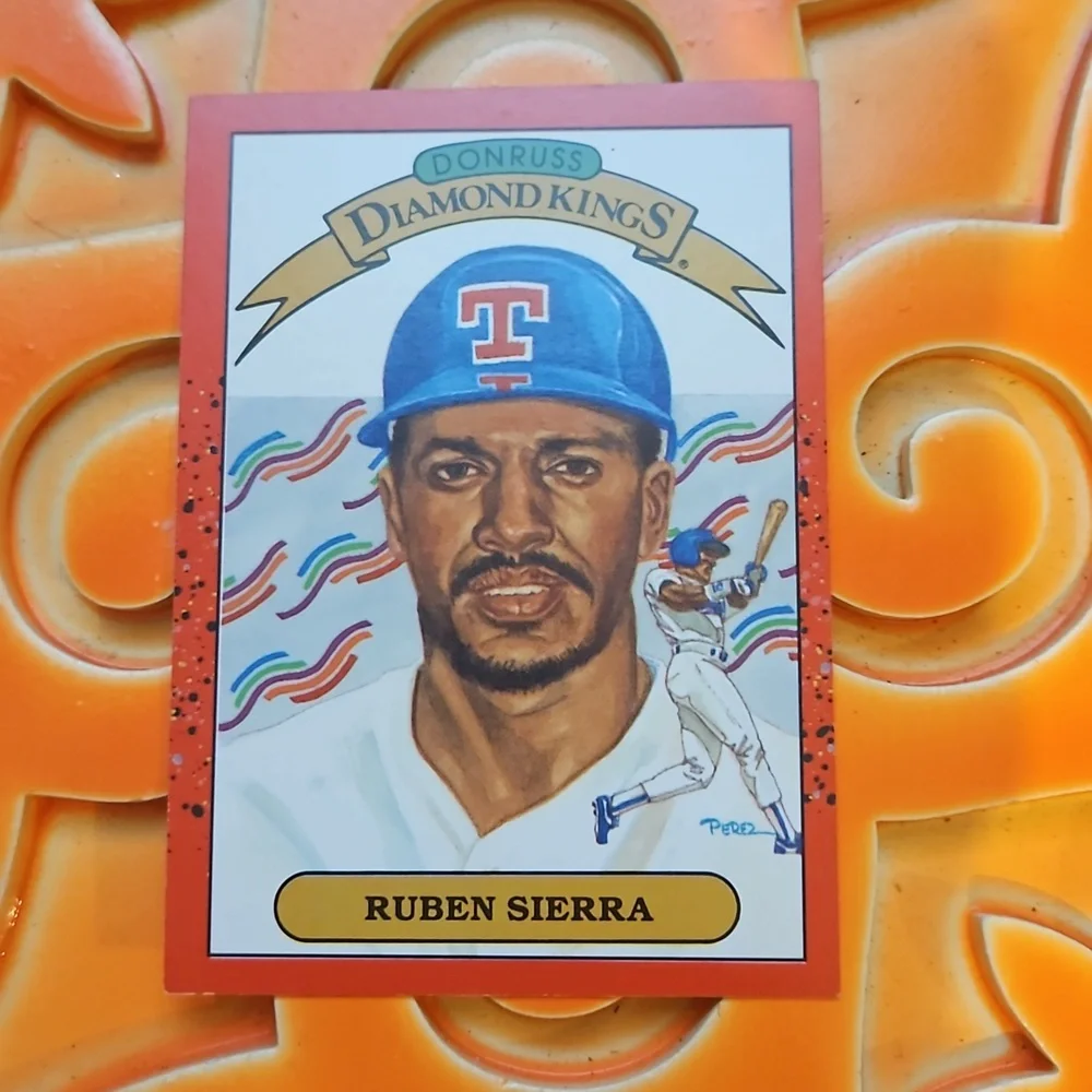 1989 Donruss Diamond Kings Ruben Sierra Card #3